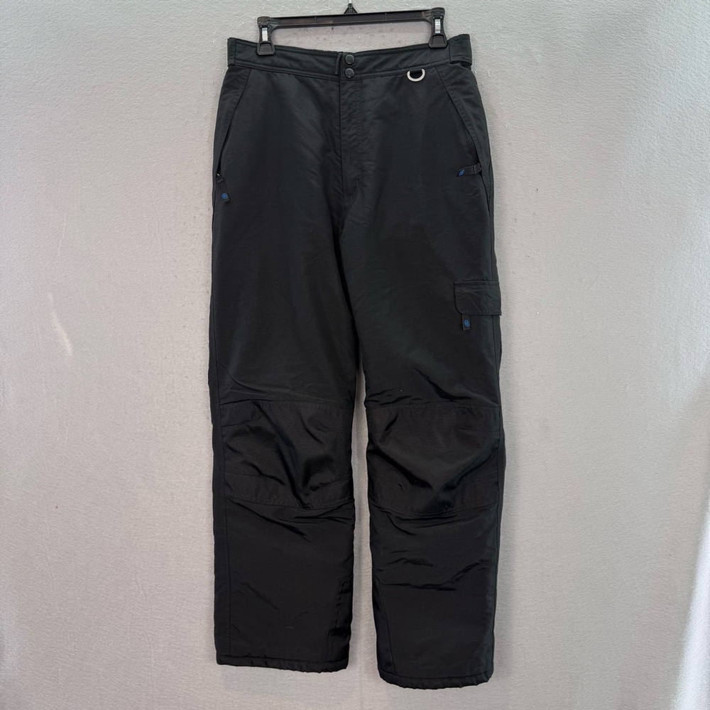 Salomon - youth kids black insulated weatherproof snow ski winter pants size XL